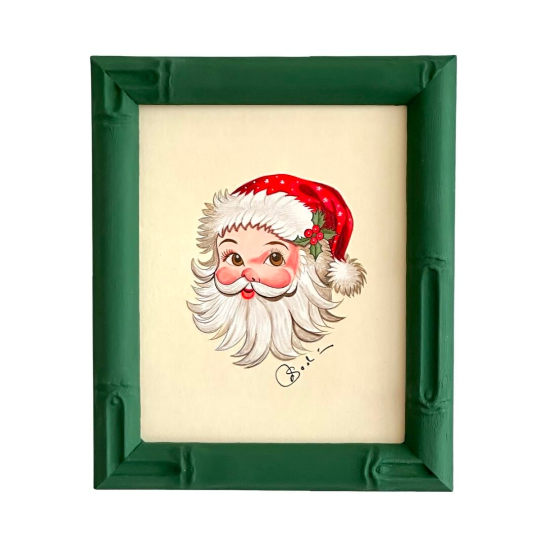 Hand-Painted Santa Painting
