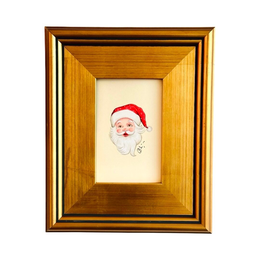 Hand-Painted Santa Painting