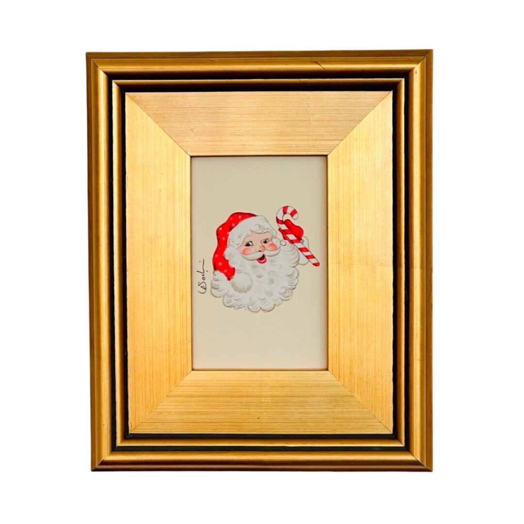 Hand-Painted Santa Painting