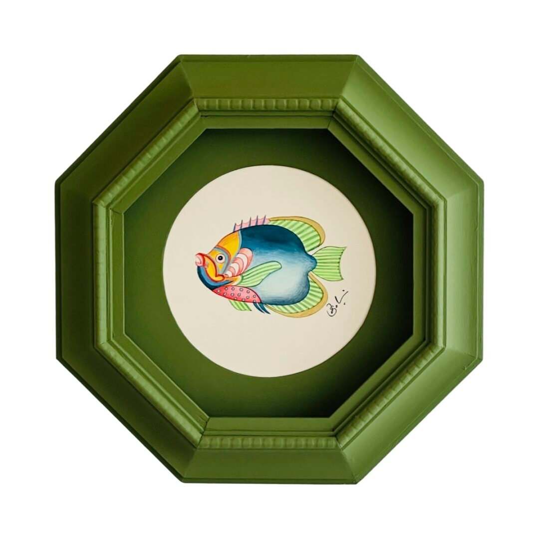 Hand-Painted Fish Painting, Rio