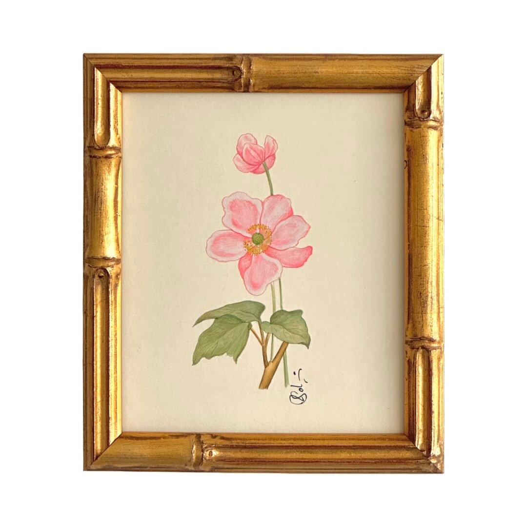 Hand-Painted Floral Rose Painting, Petal kiss