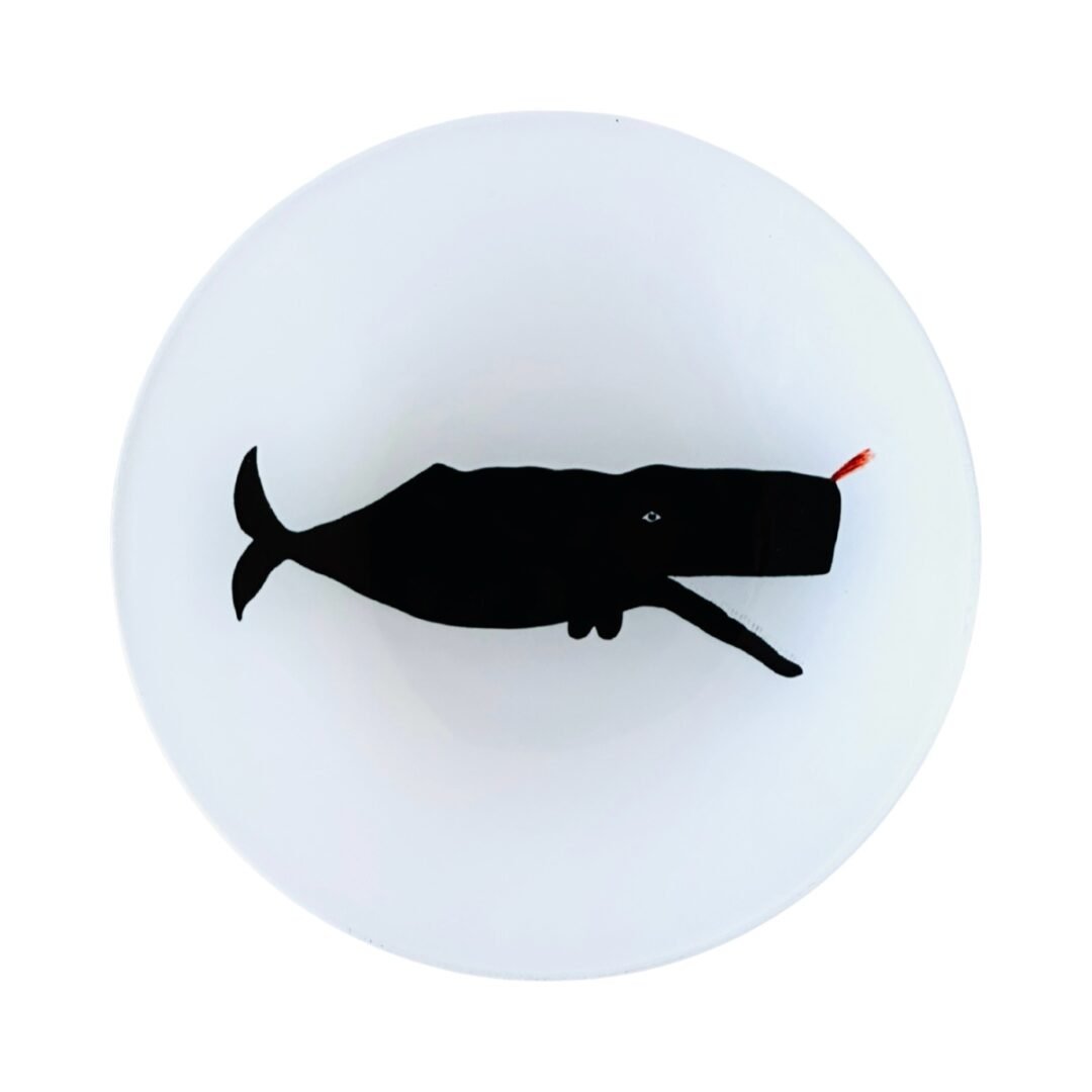 Glass Trinket dish, Whale