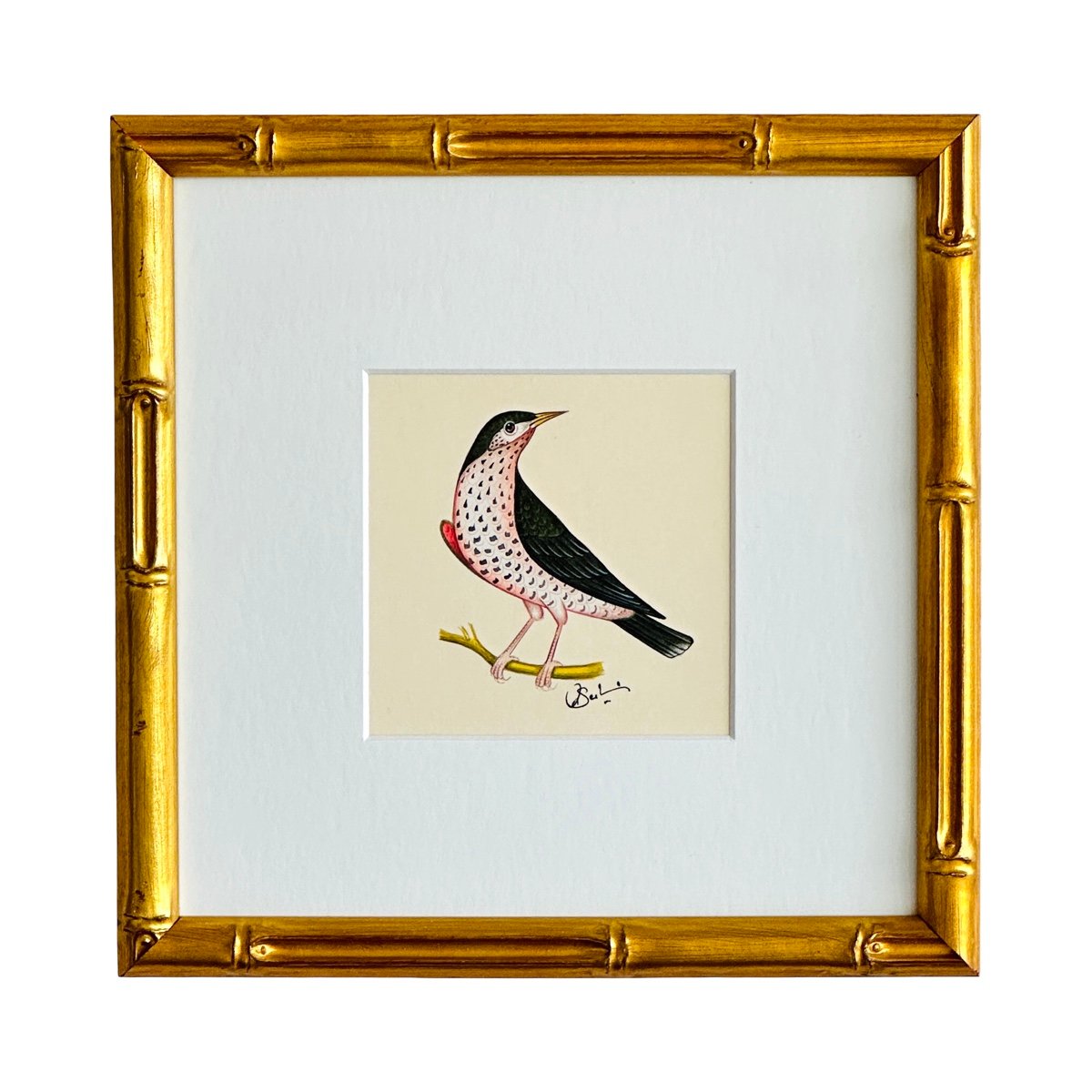 Hand-Painted Bird Painting, Rosabelle