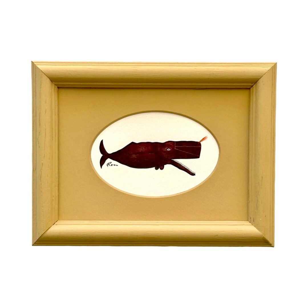 Hand-Painted Baby whale Painting, Cosmo