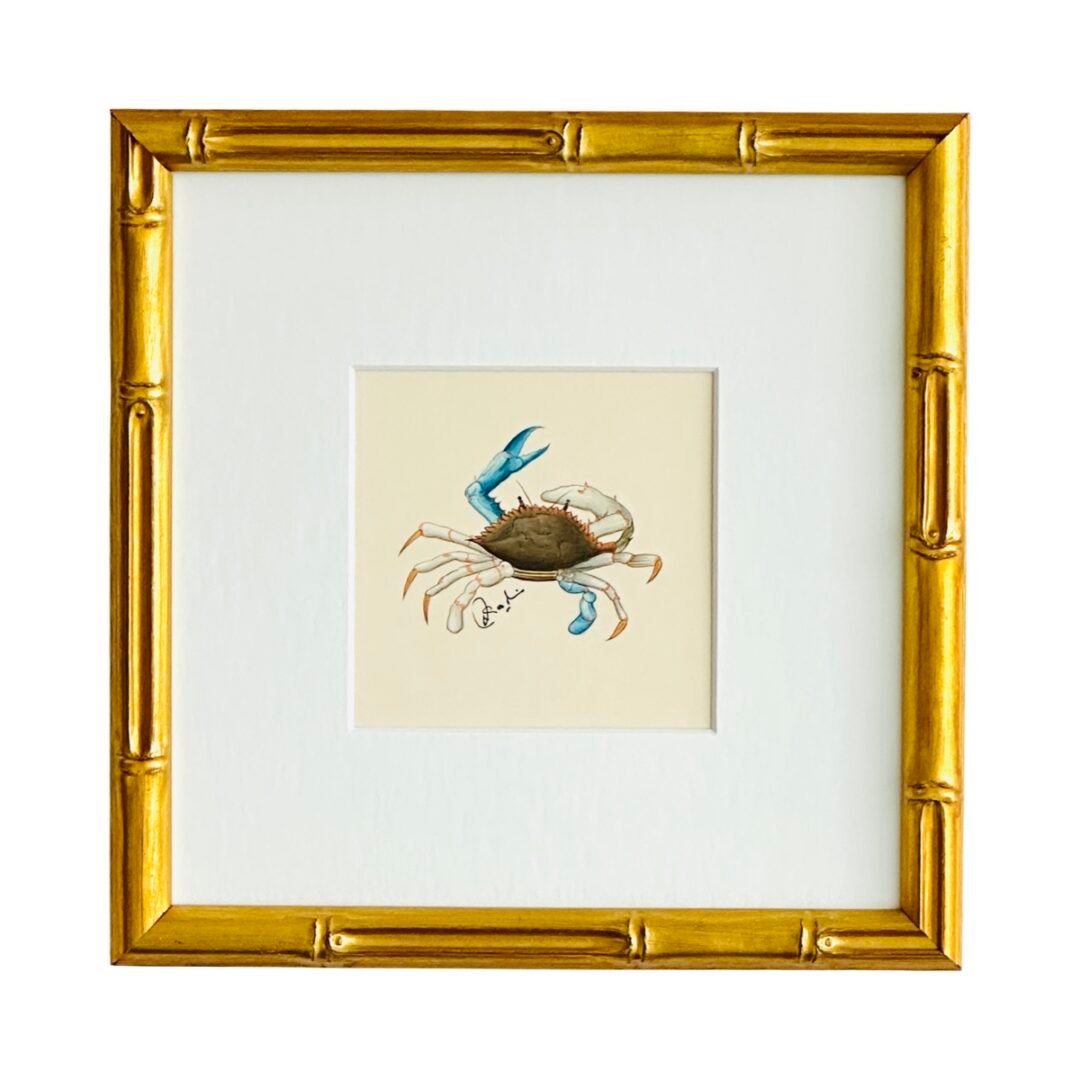Hand-Painted Crab Painting, kai