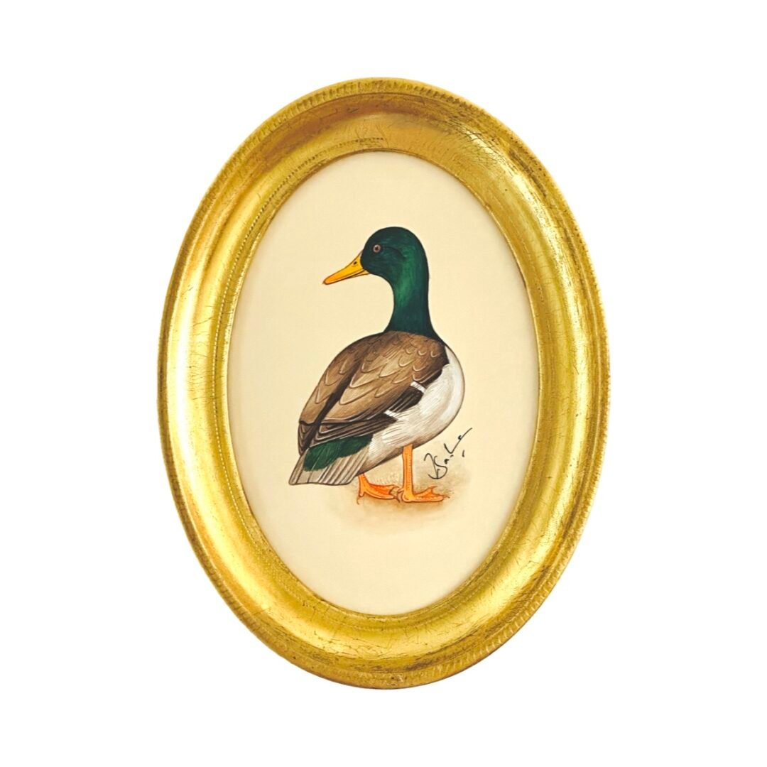 Hand-Painted Mallard Painting, Clover