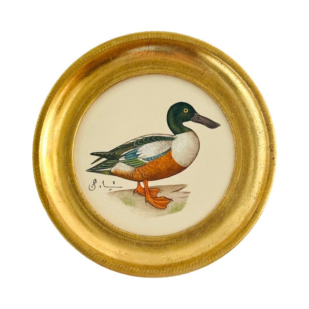 Hand-Painted Mallard Painting, Moss