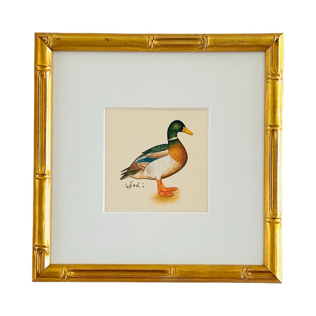 Hand-Painted Mallard Painting, Ollie