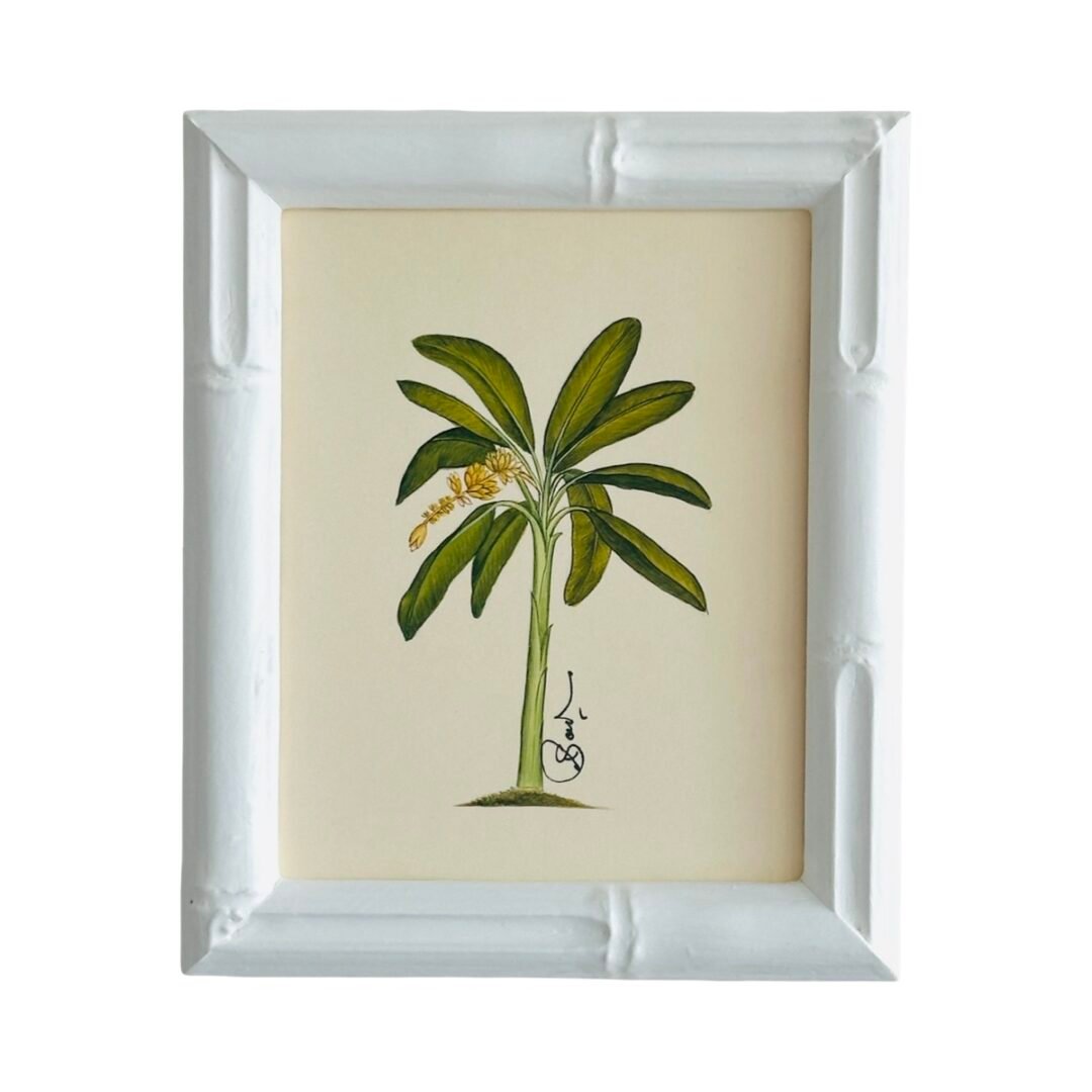 Hand-Painted Banana Palm Tree Painting
