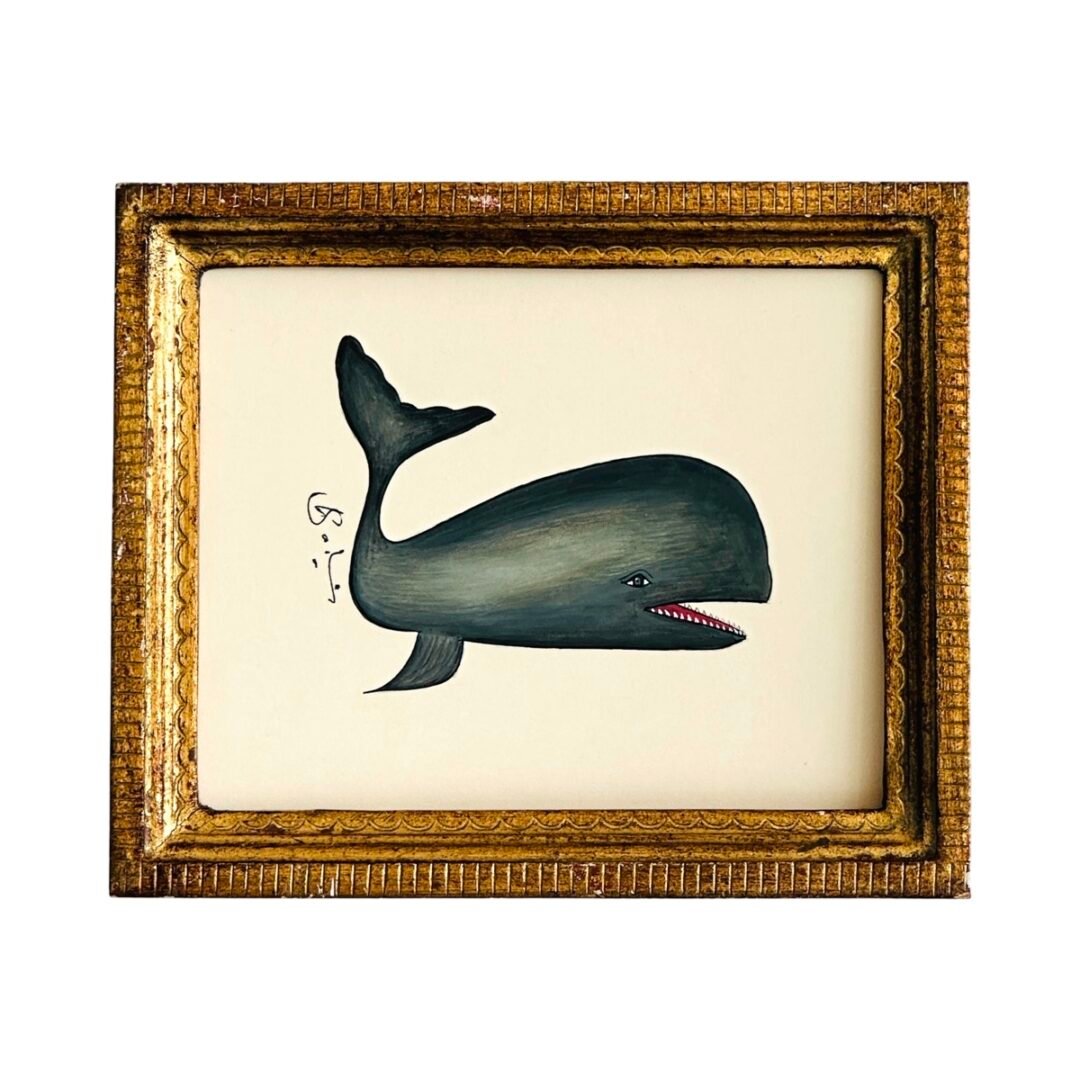 Hand-Painted Baby whale Painting, Finnick