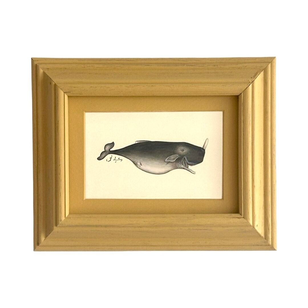 Hand-Painted Whale Painting, Barnaby