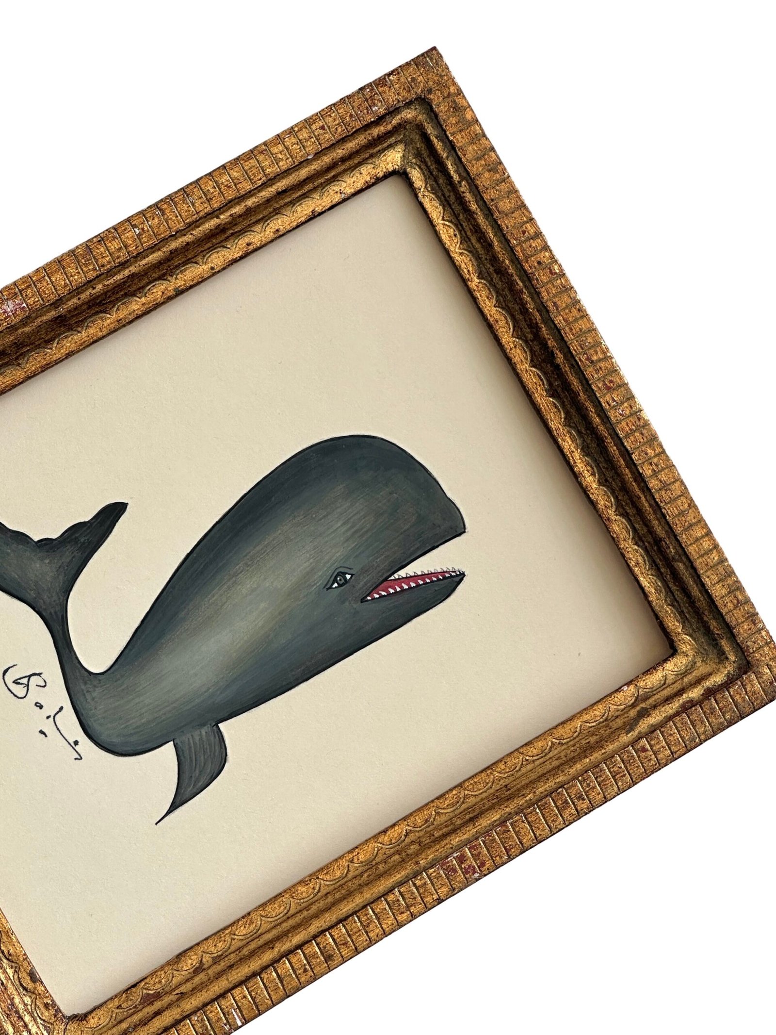 Hand-Painted Baby whale Painting, Finnick - Image 4