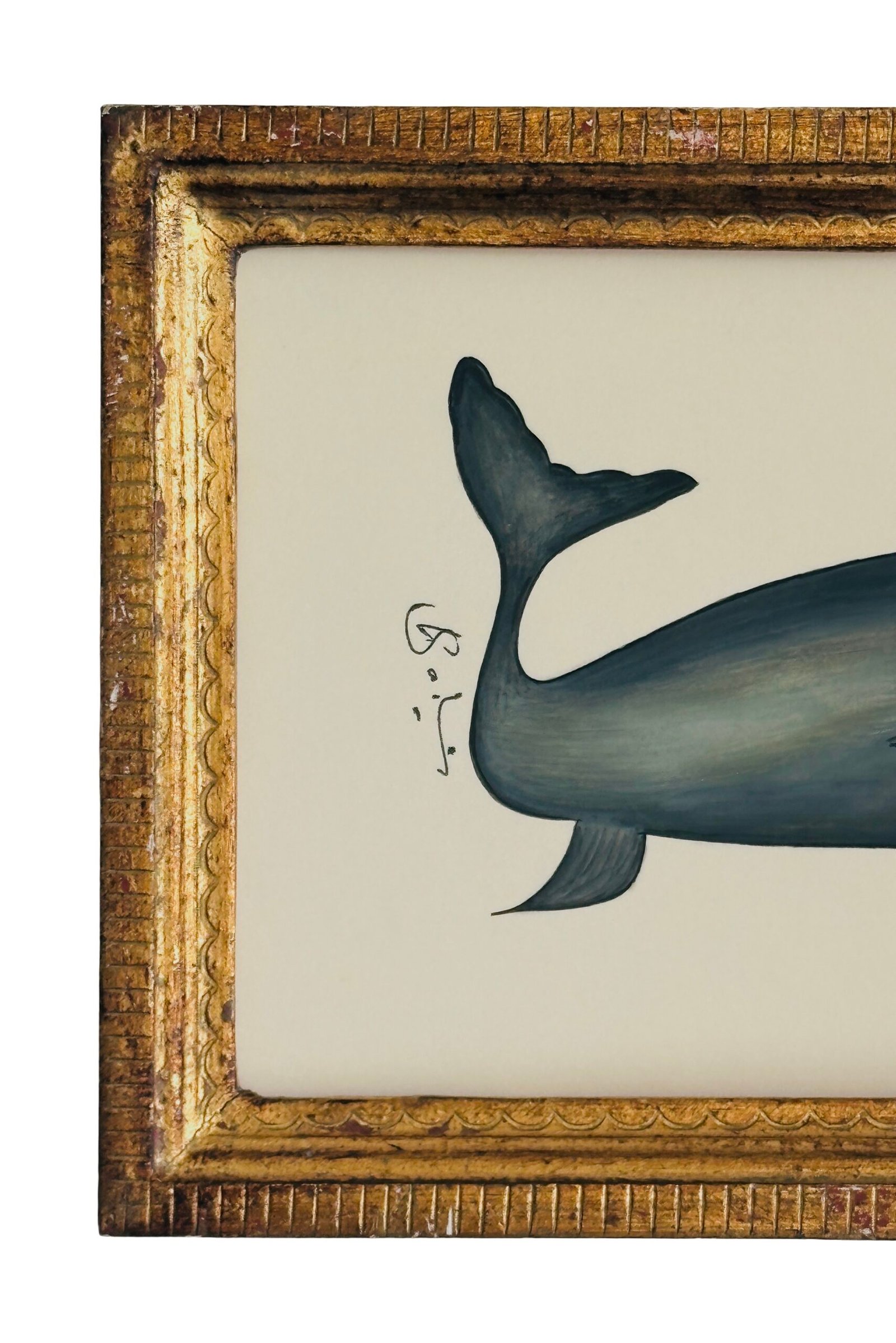 Hand-Painted Baby whale Painting, Finnick - Image 3