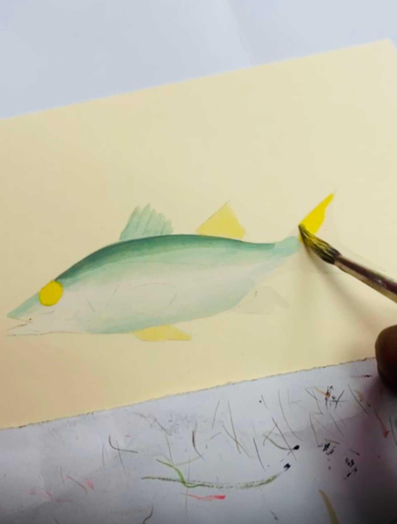Hand-Painted Fish Painting, Marlin - Image 4