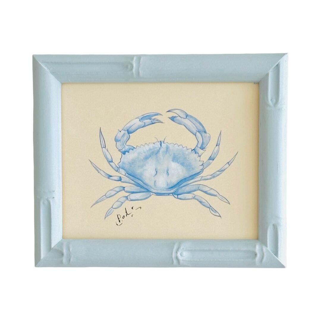 Hand-Painted Blue Crab Painting, Skye