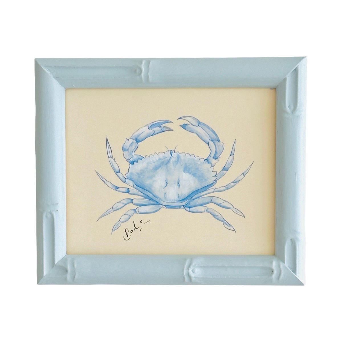 Hand-Painted Blue Crab Painting, Skye
