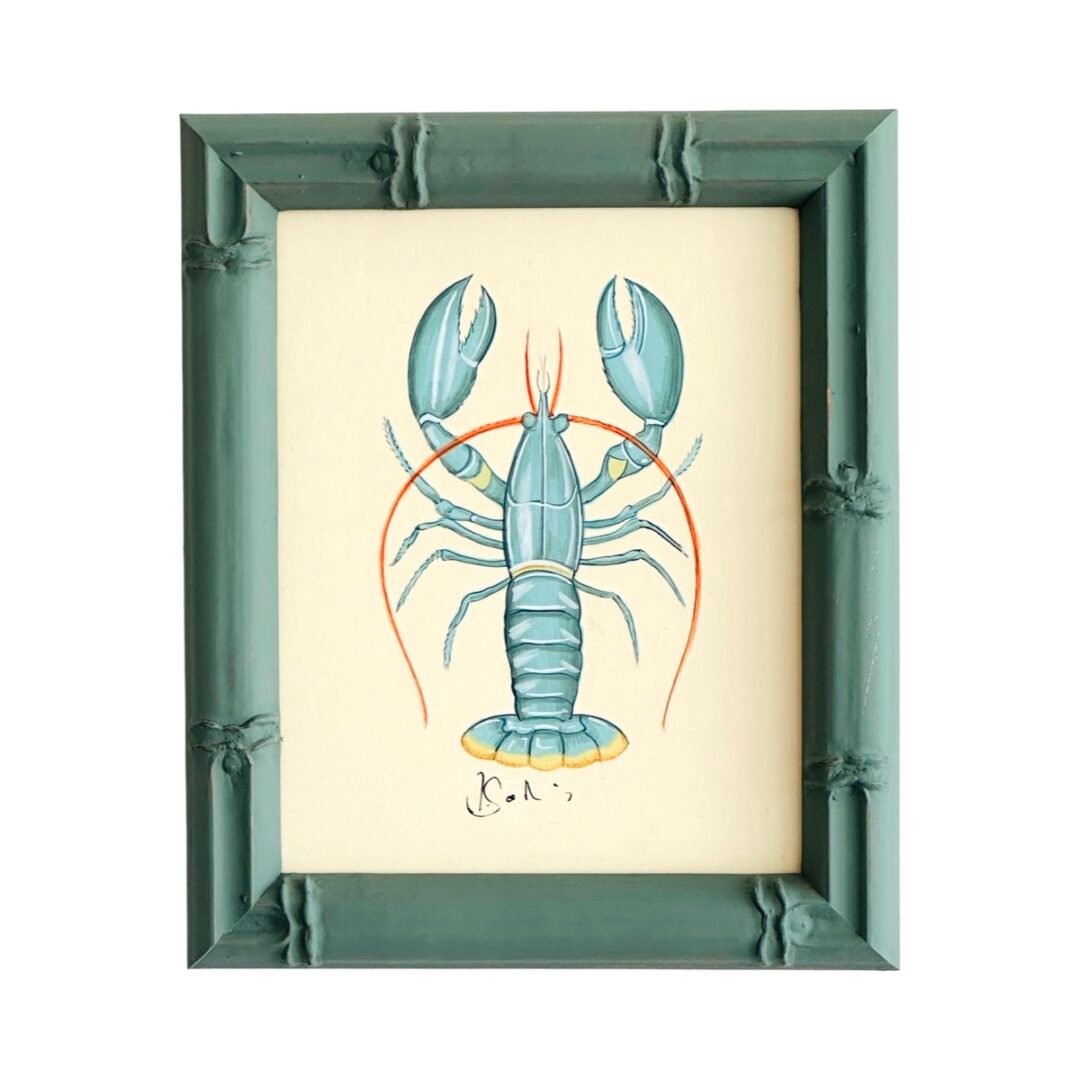 Hand-Painted Lobster Painting, Marina