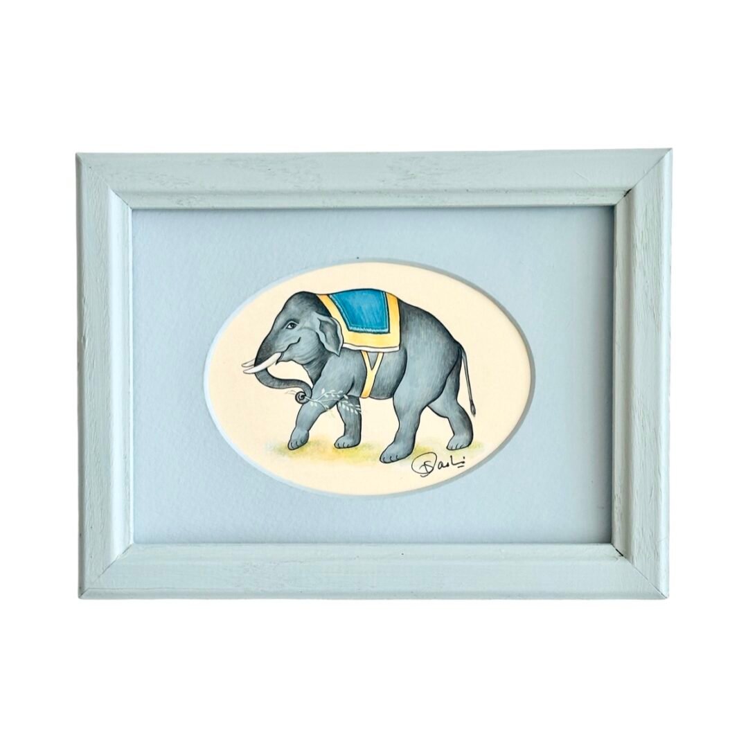 Hand-Painted Baby Elephant Painting, Arlo