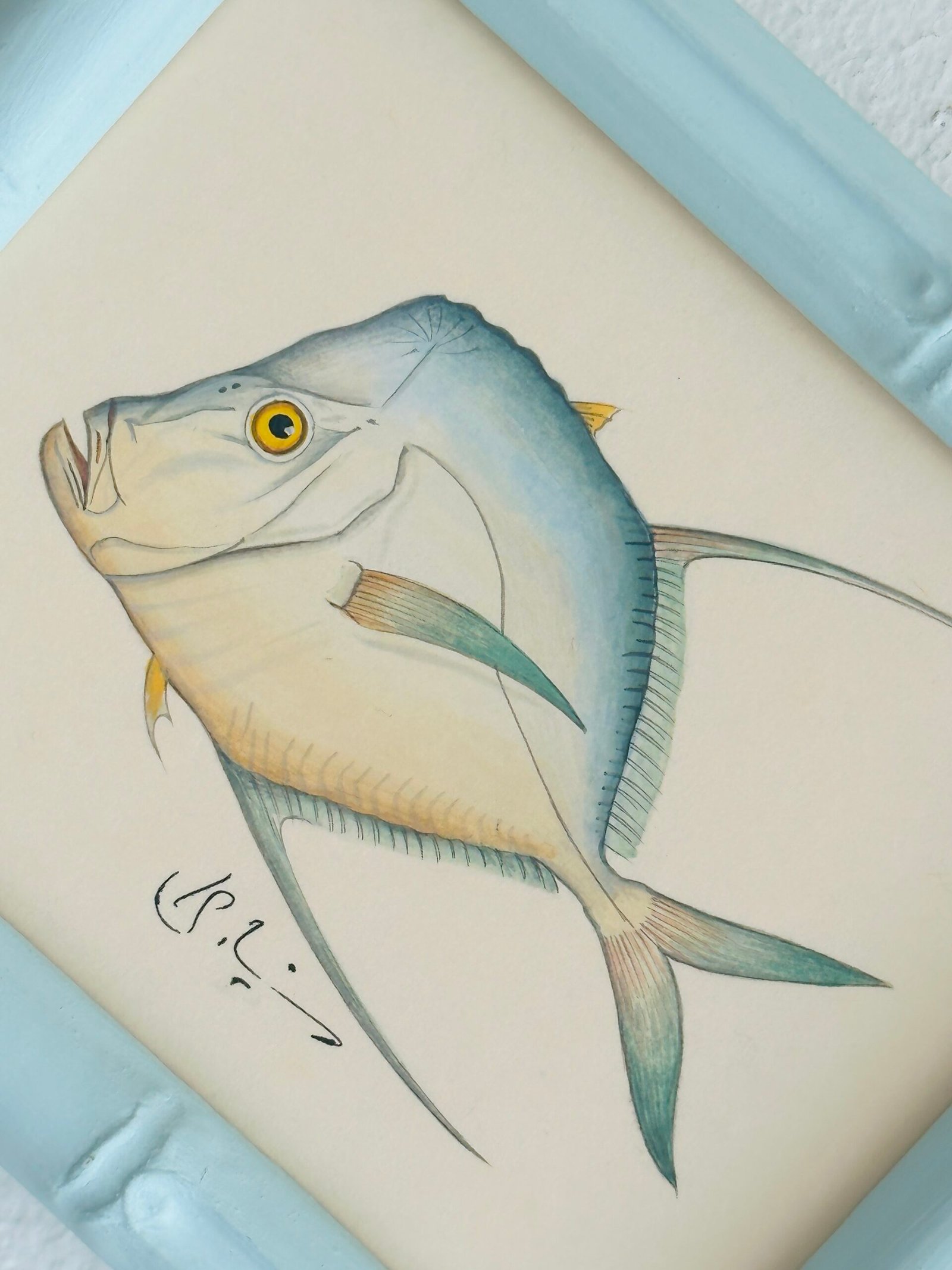 Hand-Painted Fish Painting, Lumi - Image 2