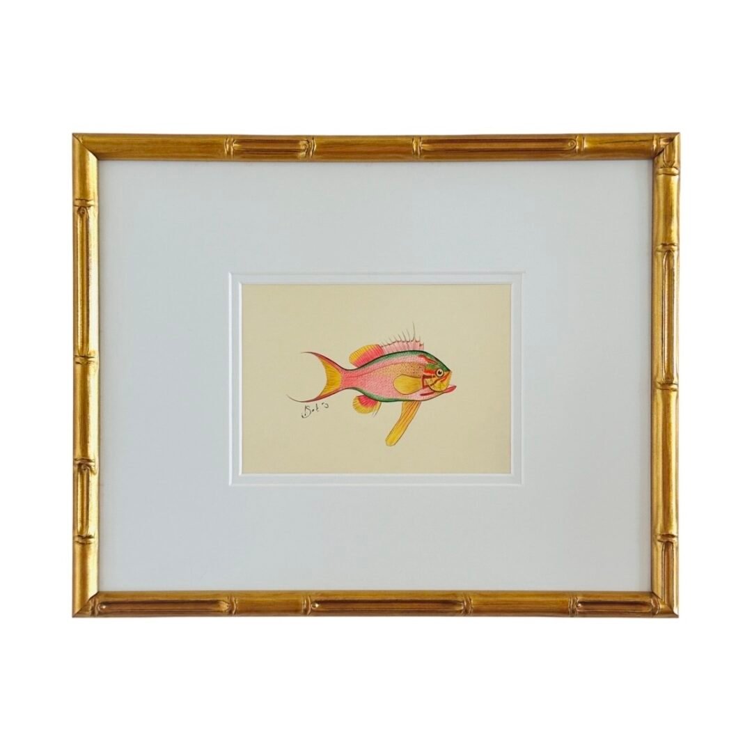 Hand-Painted Tropical Fish Painting, Sorbet