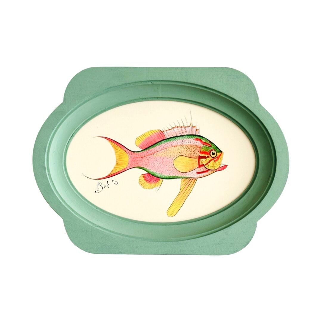 Hand-Painted Tropical Fish Painting, Sorbet
