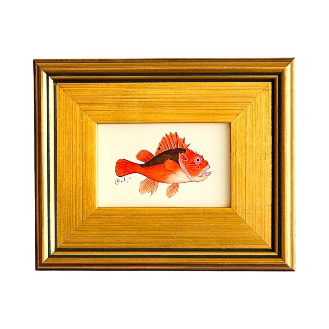 Hand-Painted Fish Painting, Ember