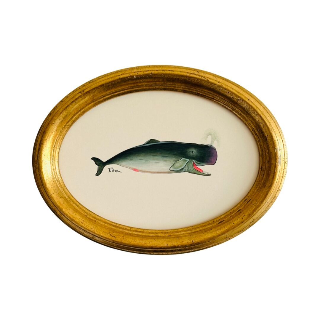 Hand-Painted Whale Painting, Marlo
