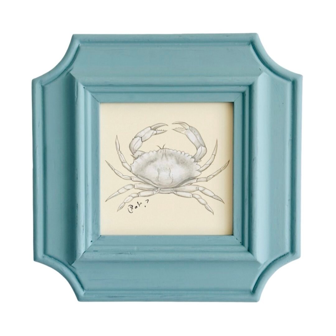 Hand-Painted Crab Painting, Juniper