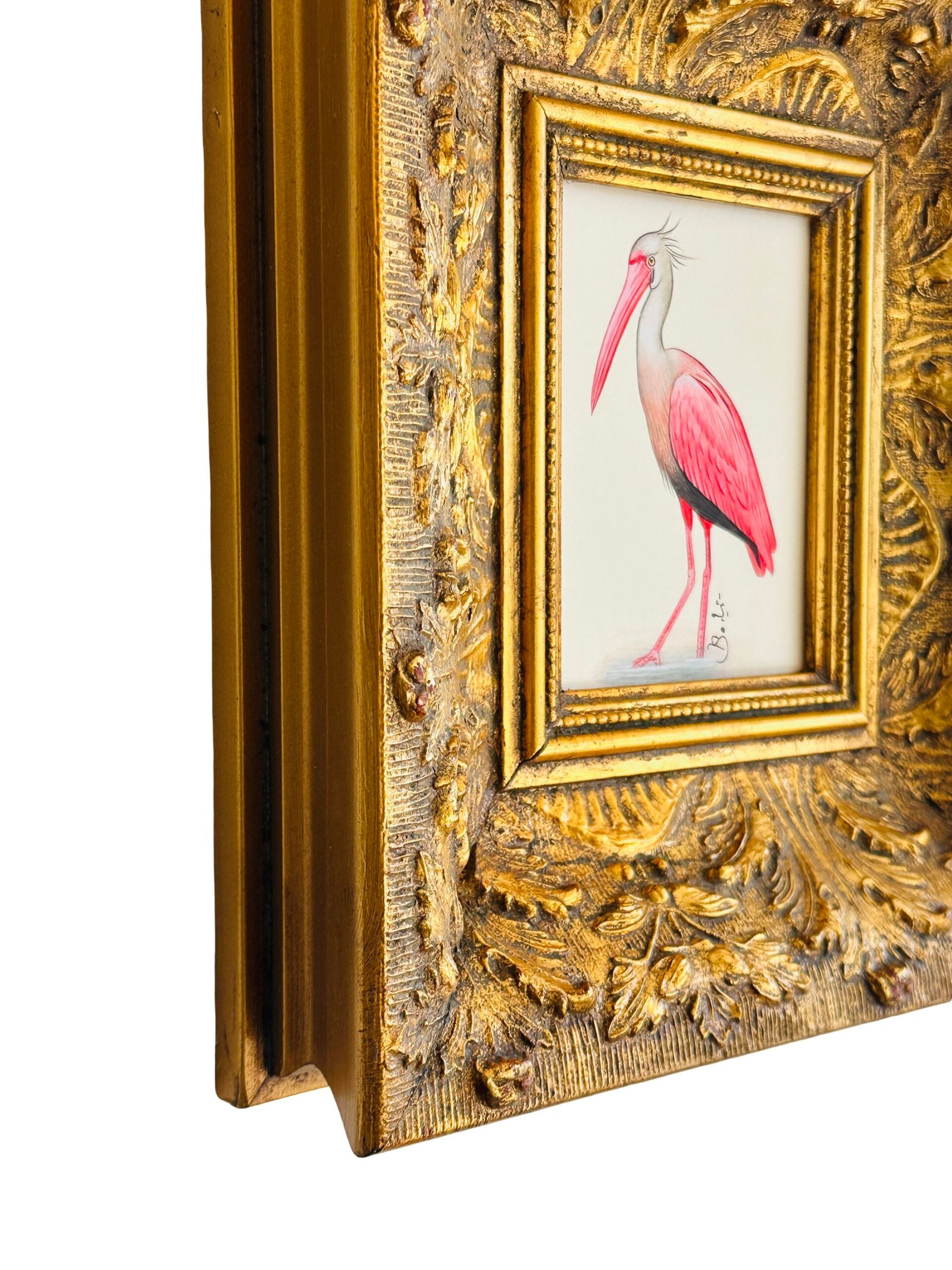 Hand-Painted Bird Painting, Pinkerton - Image 3