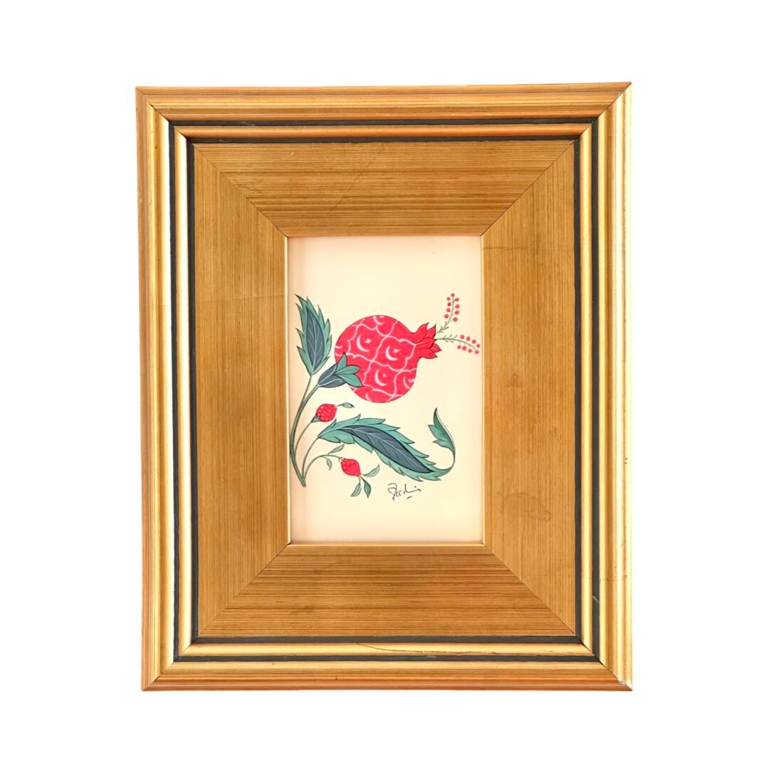 Hand-Painted Pomegranate Floral Painting