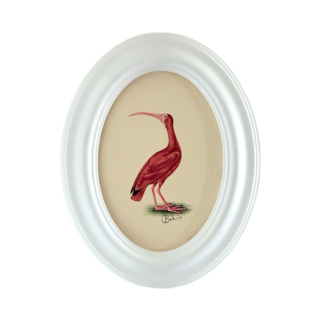 Hand-Painted Ibis Painting, Flor
