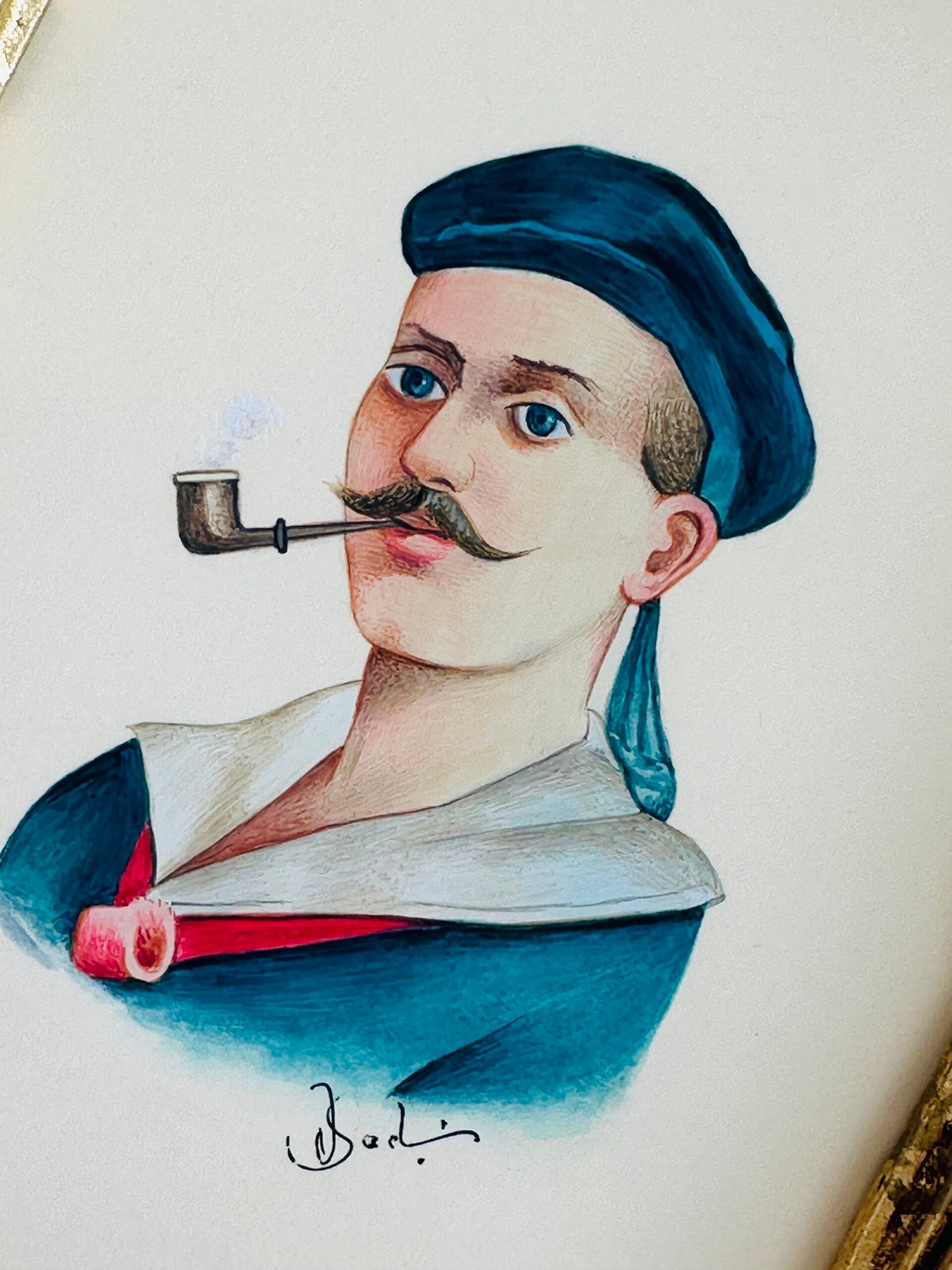 Hand-Painted Portrait Painting - Image 2