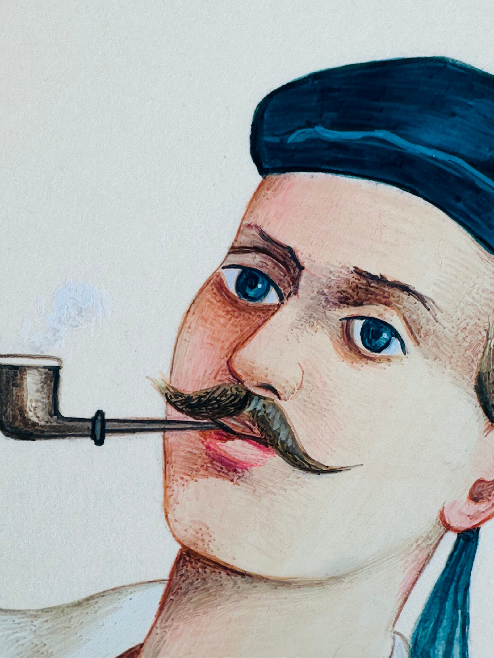 Hand-Painted Portrait Painting - Image 3