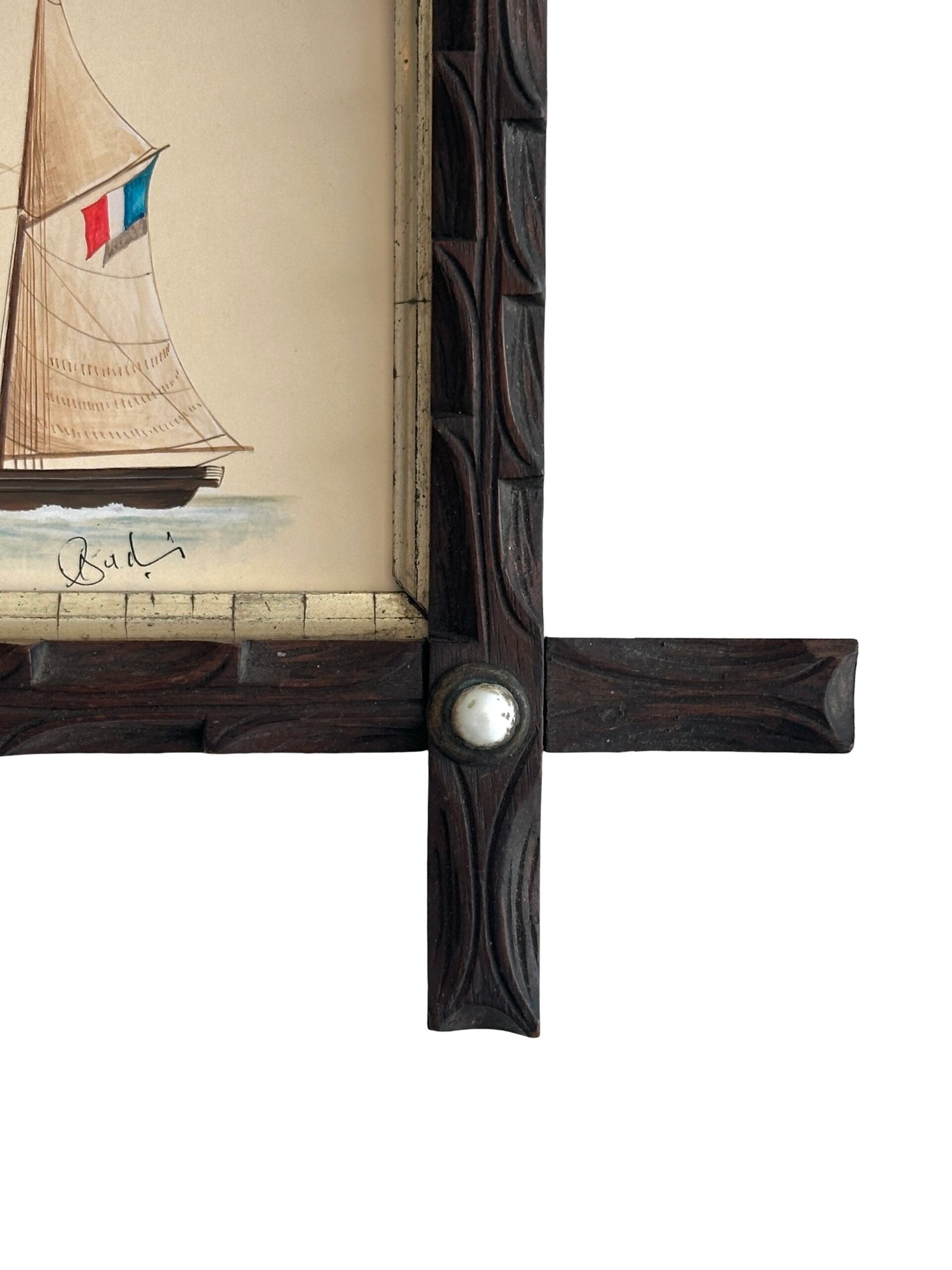 Hand-Painted Sailboat Painting, Sailor’s Keepsake - Image 3