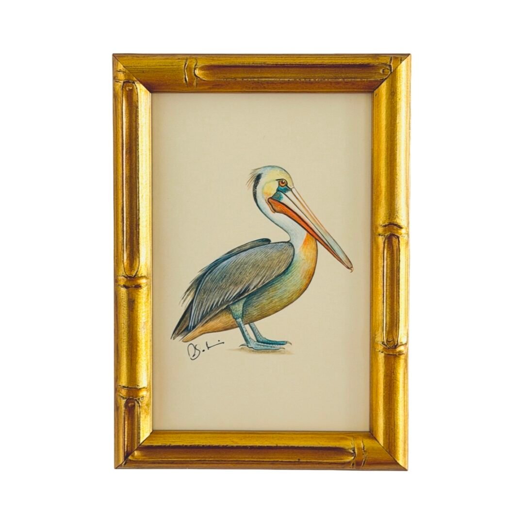 Hand-Painted Pelican Painting, Sullivan