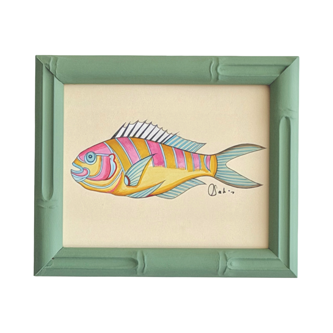 Hand-Painted Fish Painting, Candy