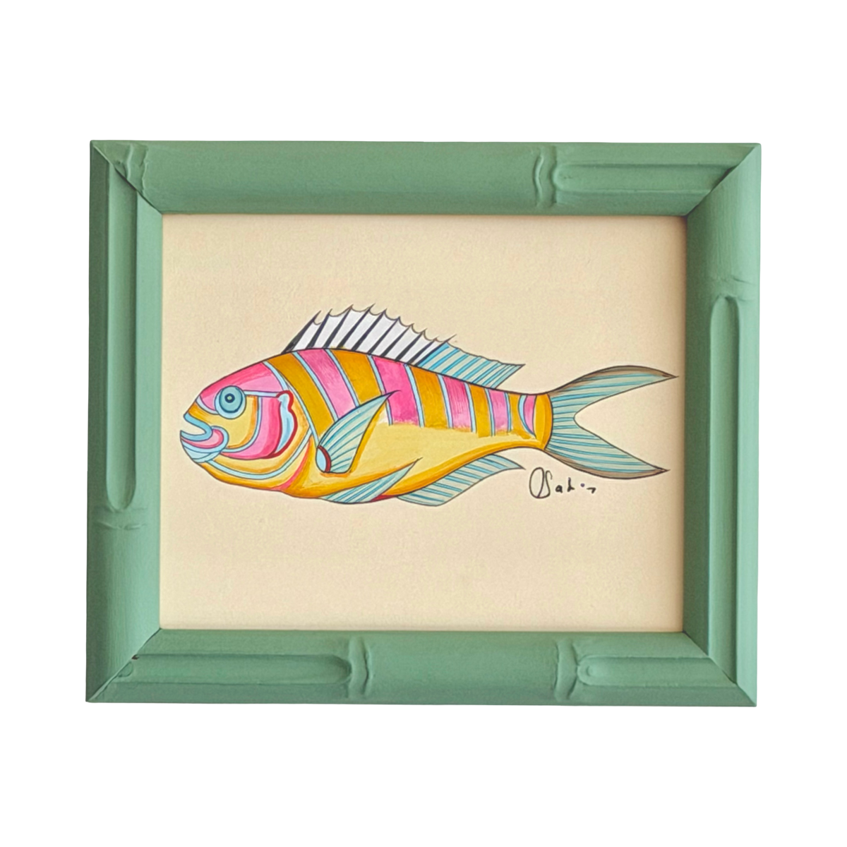Hand-Painted Fish Painting, Candy