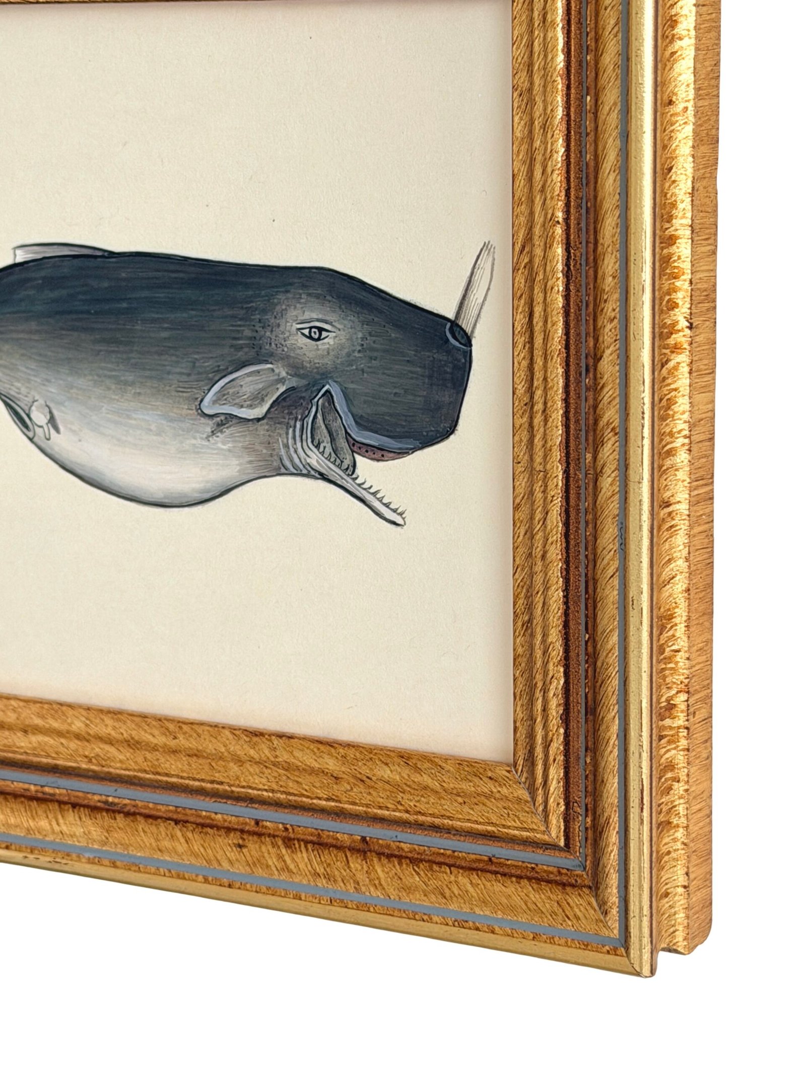 Hand-Painted Whale Painting, Gulliver - Image 2