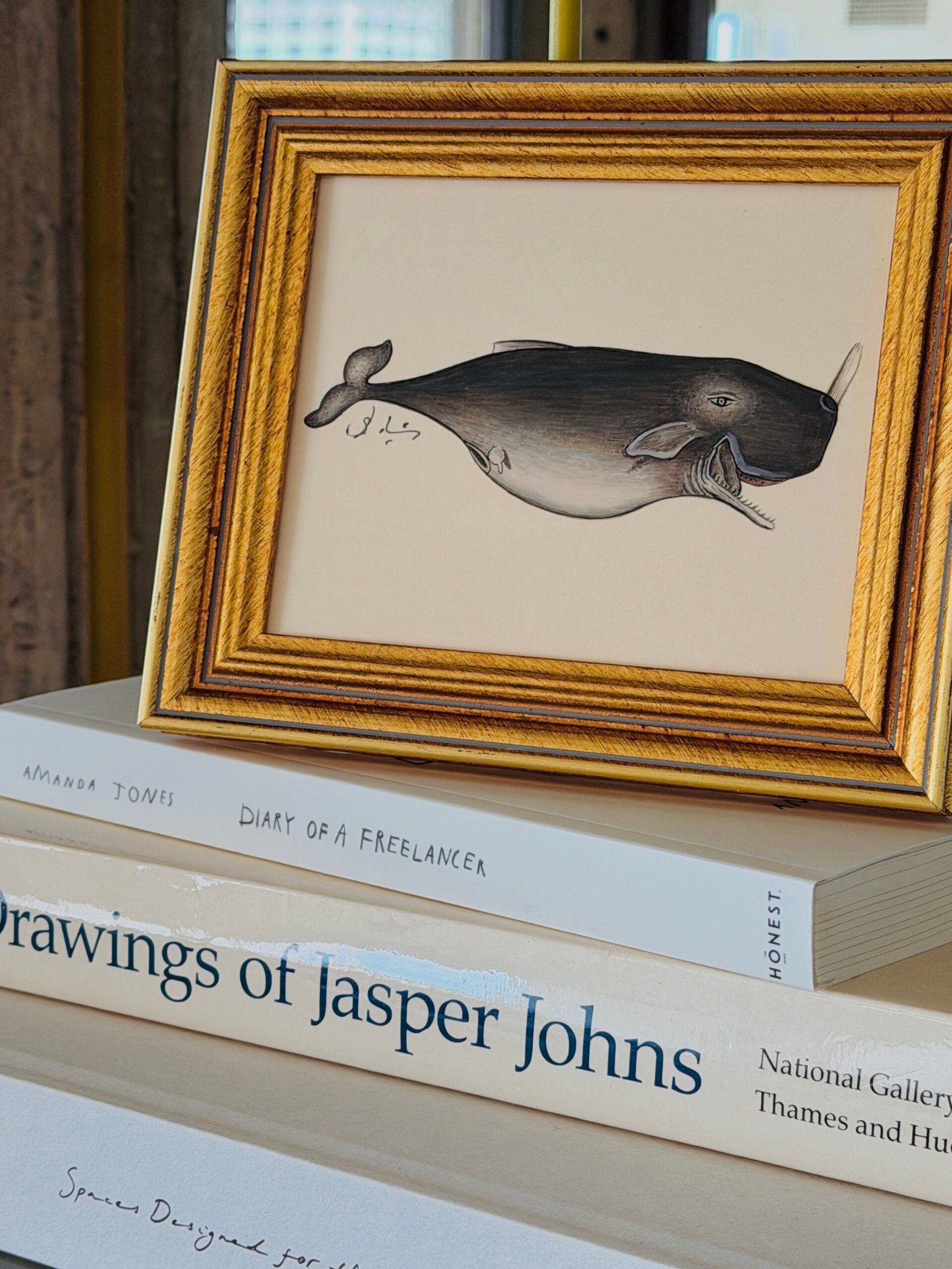 Hand-Painted Whale Painting, Gulliver - Image 3