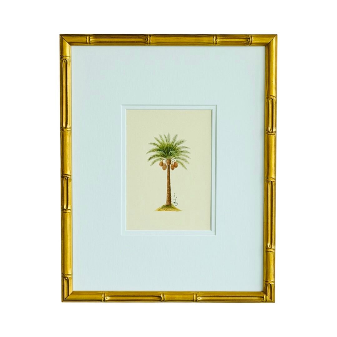 Hand-Painted Date Palm Tree Painting