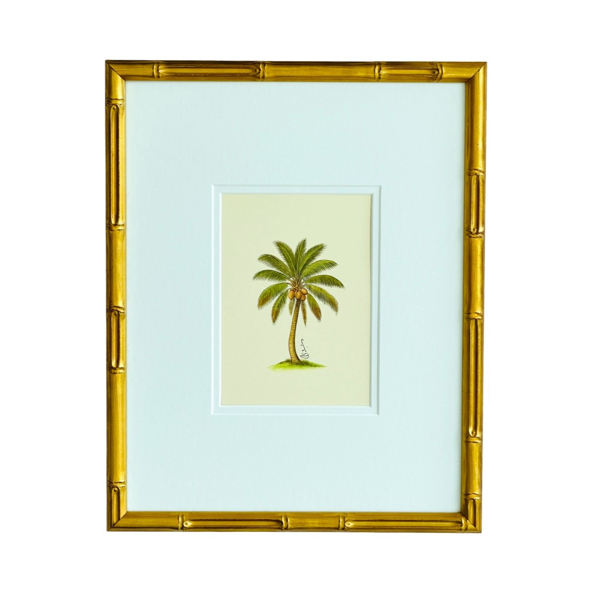 Hand-Painted Coconut Palm Tree Painting