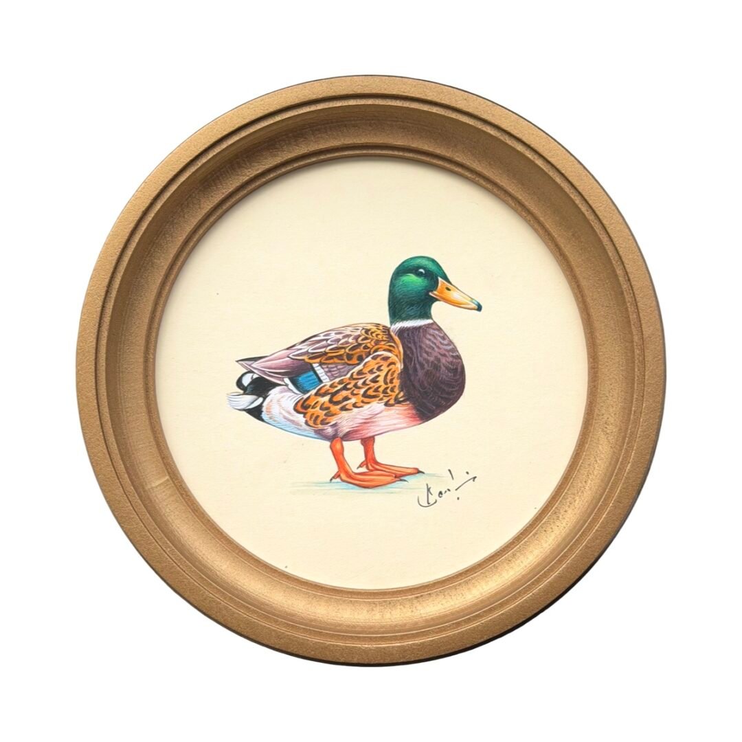 Hand-Painted Mallard Painting, Percy